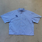 UPCYCLED CROPPED BUTTON UP
