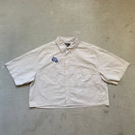 UPCYCLED CROPPED BUTTON UP