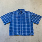 UPCYCLED CROPPED BUTTON UP