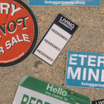 CLEAR SIZE TAG STICKER